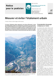 Mesurer et éviter l'étalement urbain