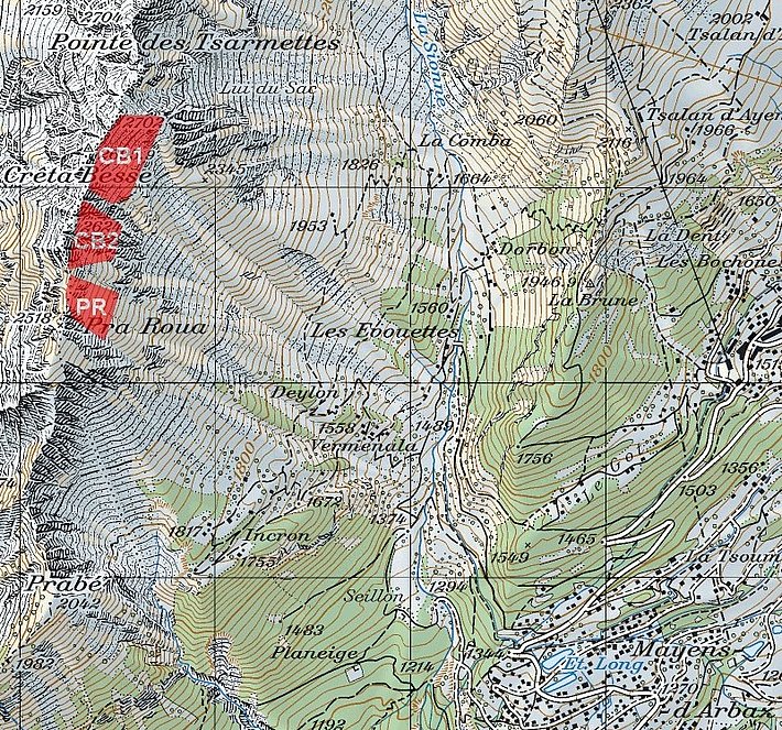 Les zones de déclenchement.