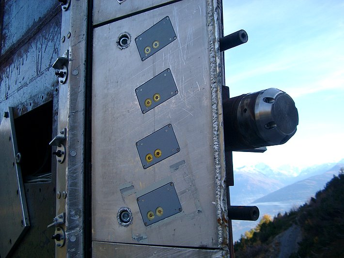 Différents capteurs sont installés pour mesurer les vitesses, pressions, densités et températures.