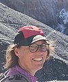 Porträt von Ingrid beim Gamchigletscher