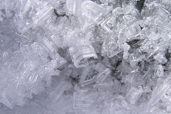 Abb. 2: Becherkristalle in der Schneedecke. Bild: Thomas Stucki, SLF