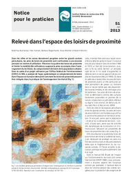 Relevé dans l'espace des loisirs de proximité