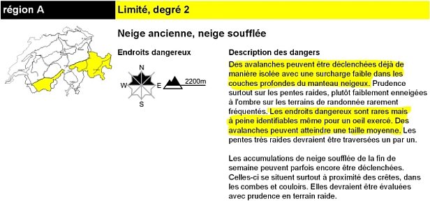 Photo 8: Problème typique lié à la neige ancienne: Description du danger d’avalanche pour le mardi 21.03.2017.