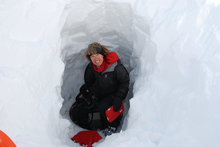 Bohrloch am Flüelapass (GR), 2016; Foto: Vali Meier 