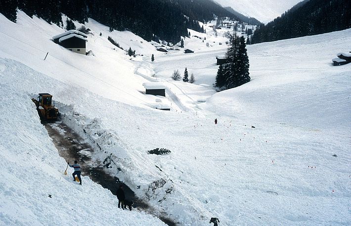 Wildilawine Dischmatal Davos (GR), Foto: St. Margreth, SLF