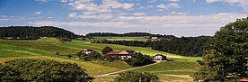 Landschaft mit Bauernhof. (Foto: M. Bolliger)