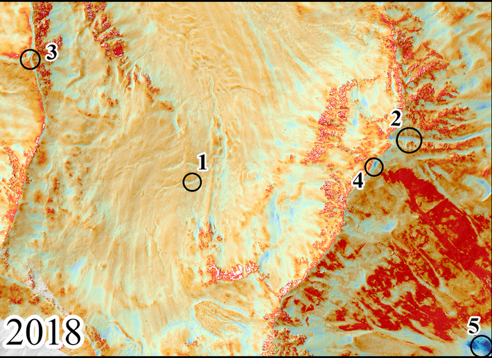 Comparison of normalised snow depth maps (Graphic: Leon Bührle/SLF)