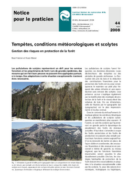 Tempêtes, conditions météorologiques et scolytes