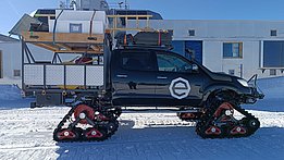 Notre véhicule avant le départ. (Photo : Sergi Gonzàlez-Herrero/SLF)