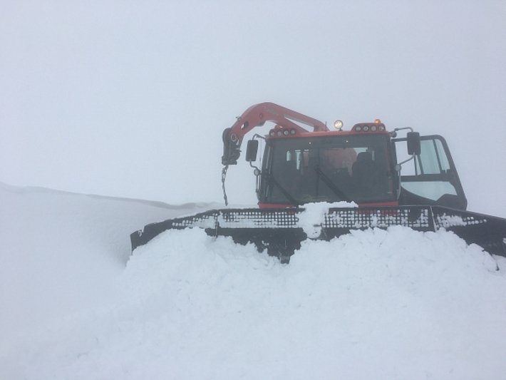 "Winterfeeling" am Titlis, am Mittwoch, 26.07. (Foto: M. Hepting, 29.07.2017).