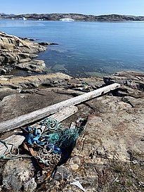 Photo 11: Some of the most important local sources of pollution are plastic waste from fishing, especially nets and ropes are a serious problem (Photo credit Christiane Leister)